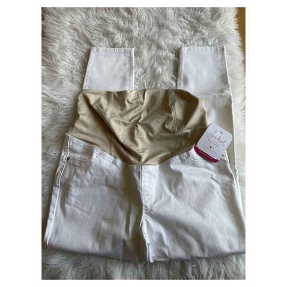 Isabel Maternity by Ingrid & Isabel Size 10 Crossover Panel Skinny Jeans… - Picture 3 of 12